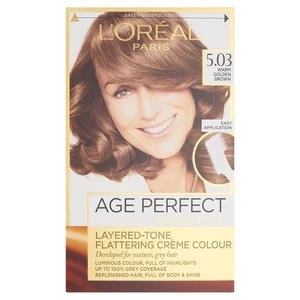 Excellence Age Perfect 5.03 Warm Golden Brown Hair Dye Brunette