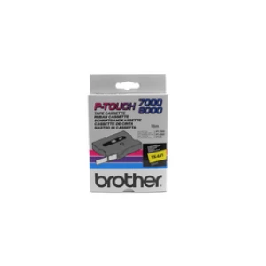 Brother TX-631 P-touch Black on Yellow Tape 12mm x 15m