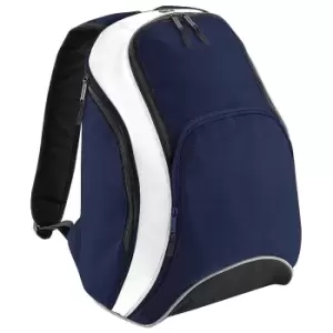 Bagbase Teamwear Backpack / Rucksack (21 Litres) (One Size) (French Navy/White)