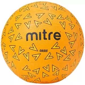 Mitre Oasis 18 Panel Netball Orange/Yellow/Black 4