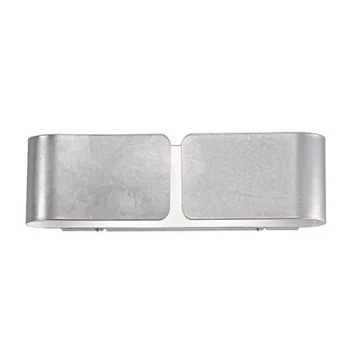 Clip 2 Light Indoor Large Wall Light Silver, E27