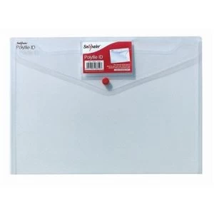 Snopake Polyfile ID A4 Polypropylene Wallet File with Card Holder Clear Pack of 5 Wallets