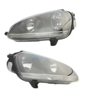 HELLA Headlight Set with motor for headlamp levelling 1EG 247 007-871 VW,Golf V Schragheck (1K1),Golf V Variant (1K5),Jetta Mk5 (1K)