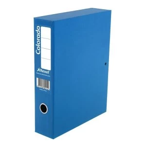 Rexel Colorado A4 Box File Blue Pack of 5