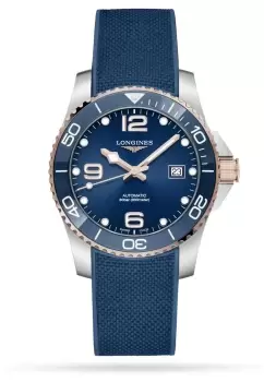 LONGINES L37813989 HydroConquest Automatic 41mm Blue Rubber Watch