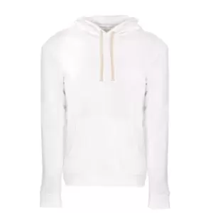 Next Level Adults Unisex Fleece Pullover Hoodie (L) (White)