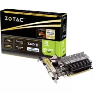Zotac GPU Nvidia GeForce GT730 Zone Edition 2 GB GDDR3 RAM PCIe x16 HDMI , DVI, VGA Passive cooling