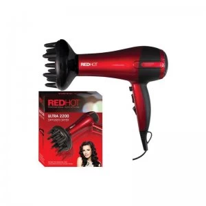 RedHot Professional Hair Dryer with Diffuser