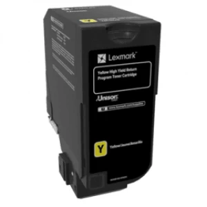 Lexmark 74C2HY0 Yellow Laser Toner Ink Cartridge