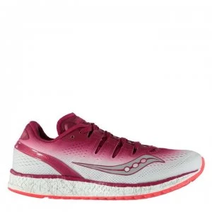 Saucony Freedom ISO Ladies Running Shoes - Berry/White
