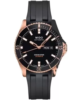 Mido Ocean Star 200 Black Dial Rubber Strap Mens Watch M026.430.37.051.00 M026.430.37.051.00