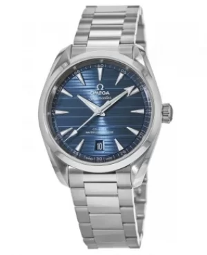 Omega Seamaster Aqua Terra 150m Master Co-Axial Chronometer 38 MM Blue Dial Stainless Steel Mens Watch 220.10.38.20.03.001 220.10.38.20.03.001