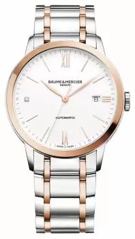 Baume & Mercier M0A10456 Classima Rose-Gold and Silver Watch