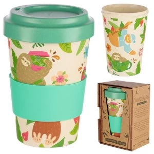 Bambootique Eco Friendly Sloth Design Travel Cup/Mug