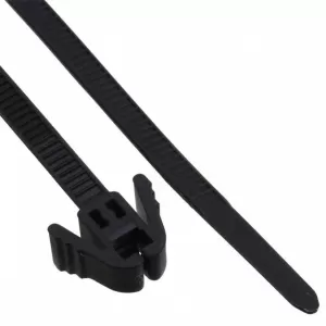 Cable tie 305mm Black Wing lock Releasable HellermannTyton