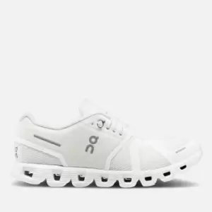 ON Womens Cloud 5 Running Trainers - Undyed White/White - UK 4
