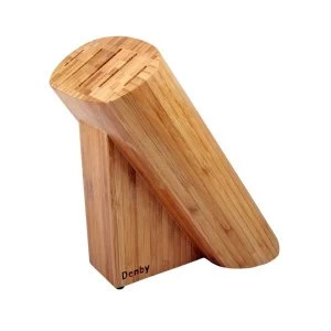 Denby Bamboo 5 Slot Oval Knife Block