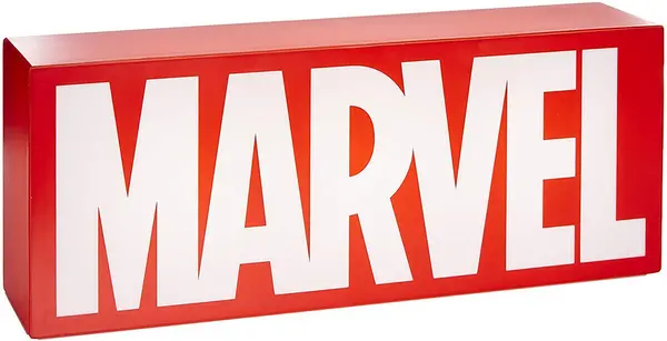 Marvel Marvel Logo Lamp red white