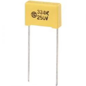 MKS thin film capacitor Radial lead 0.047 uF 630 Vdc 5 15mm L x W x H 18 x 6 x 12mm