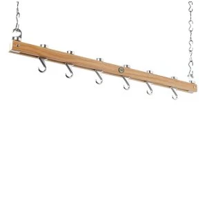 Hahn Classic Single Bar Hanging Ceiling Rack - Natural