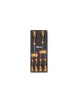 Beta Tools M204 6pc "Grip" Torx Screwdriver Set in Soft Tray for Roller Cab