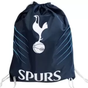 Tottenham Hotspur FC Spurs Drawstring Bag (One Size) (Navy Blue/Blue/White)