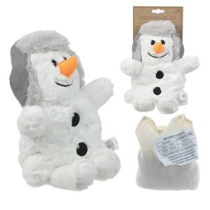 Christmas Snowman Design Snuggables Microwavable Warmer