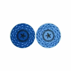 Bohemian Assorted Coasters Blue and Gold (One Random Supplied)