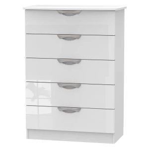 Indices 5-Drawer Chest of Drawers - White