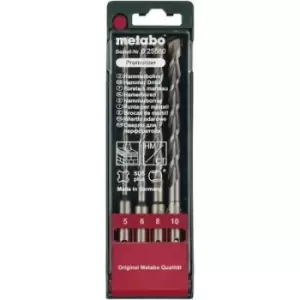 Metabo 625580000 Carbide metal Hammer drill bit set 4 Piece 5 mm, 6 mm, 8 mm, 10 mm Total length 160 mm SDS-Plus 1 Set