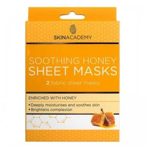 Skin Academy Soothing Honey Sheet Masks - 2 Masks