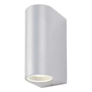 Zink ANTAR Outdoor Up and Down Wall Light Silver
