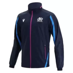 Macron Scotland Full Zip Waterproof Jacket Mens - Blue