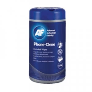 AF International Phone-Clene Telephone Wipes Tub Pack of 100 APHC100T