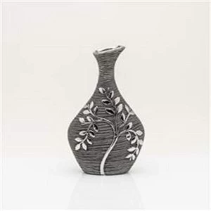 Hestia Silver Luxe Textured Grey Branch Bottle Vase 25cm
