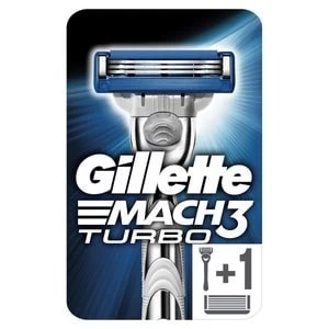 Gillette MACH3 Turbo Mens Razor with 1 Razor Blade