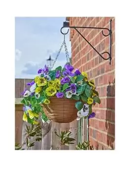 Smart Garden Faux Pansy Hanging Basket