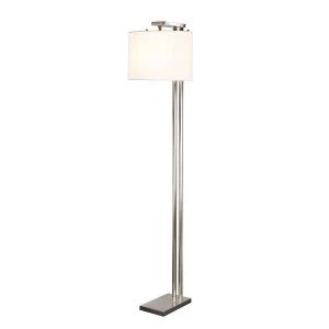 1 Light Floor Lamp Brushed Nickel, E27