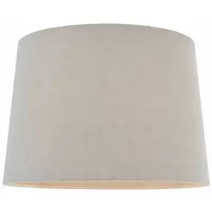12' Tapered Round Drum Lamp Shade Charcoal Grey 100% Linen Modern Simple Cover