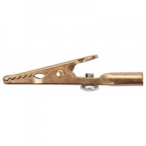 Alligator clip Copper Max. clamping range 8mm Length 50 mm Sc