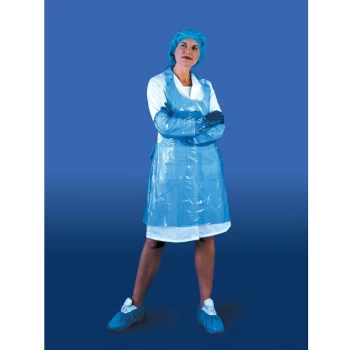 White Disposable Polythene Apron, Pack of 100 - PAL