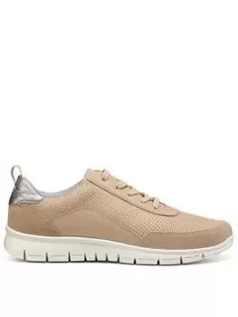 Hotter Gravity Ii Leather And Suede Active Trainers - Camel, Brown, Size 9, Women