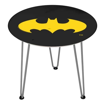 Decorsome DC Batman Wooden Side Table - Silver