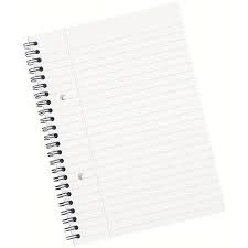 Office A5 Wirebound Notebook Sidebound Ruled with Margin Perforated