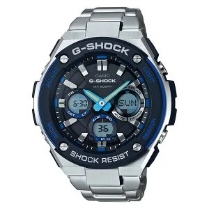 Casio G SHOCK G STEEL TOUGH SOLAR Analog Digital Watch GST S100D 1A2 Blue