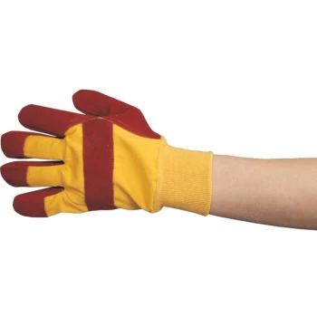 Red Palm/Yellow Back K/W Rigger Gloves Size 10 - Tuffsafe