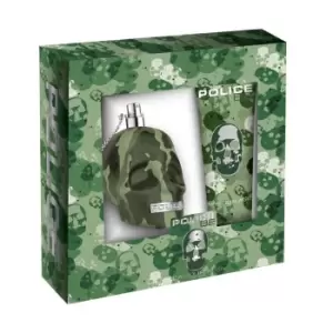 Police To Be Camouflage Gift Set 40ml Eau de Toilette + 100ml Shower Gel
