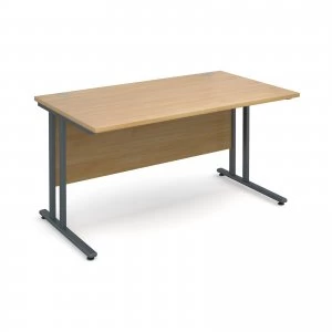 Maestro 25 GL Straight Desk 1400mm x 800mm - Graphite cantilever Frame