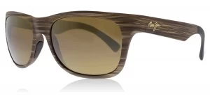 Maui Jim Kahi Sunglasses Matte Brown Matte Brown Polariserade 58mm