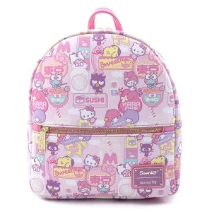 Loungefly Sanrio Hello Kitty Kawaii Aop Convertible Mini Backpack